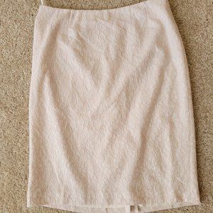 Kasper Pink Lace Slim Skirt - Size 10
